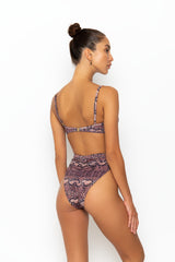AKUA TOP - BROWN SNAKE RIB