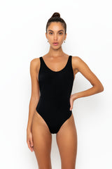 AFIA SWIMSUIT - BLACK RIB
