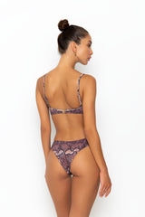 AMEKA BOTTOM - BROWN SNAKE RIB